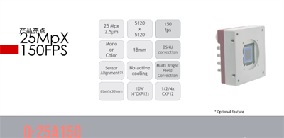 Adimec Q-25A150 正式發(fā)布，定位于3D-AOI和半導(dǎo)體光學量測和檢測相關(guān)應(yīng)用